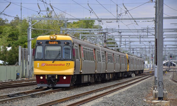 Brisbane train in Queensland, Australia